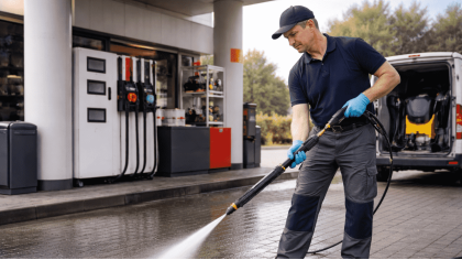 Працівник на очищення автозаправних станцій