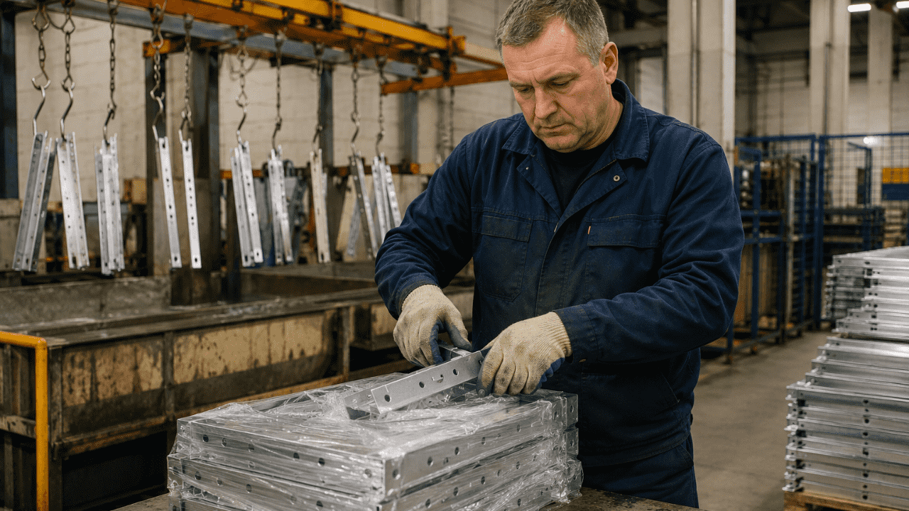 Працівник на виробництві сільськогосподарських машин (оцинковування)