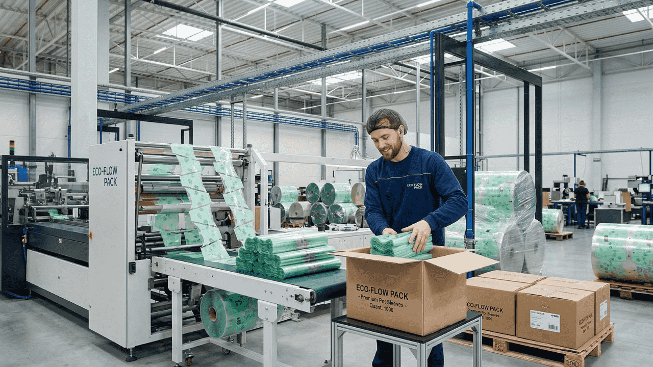 Працівник на виробництво упаковки для квітів