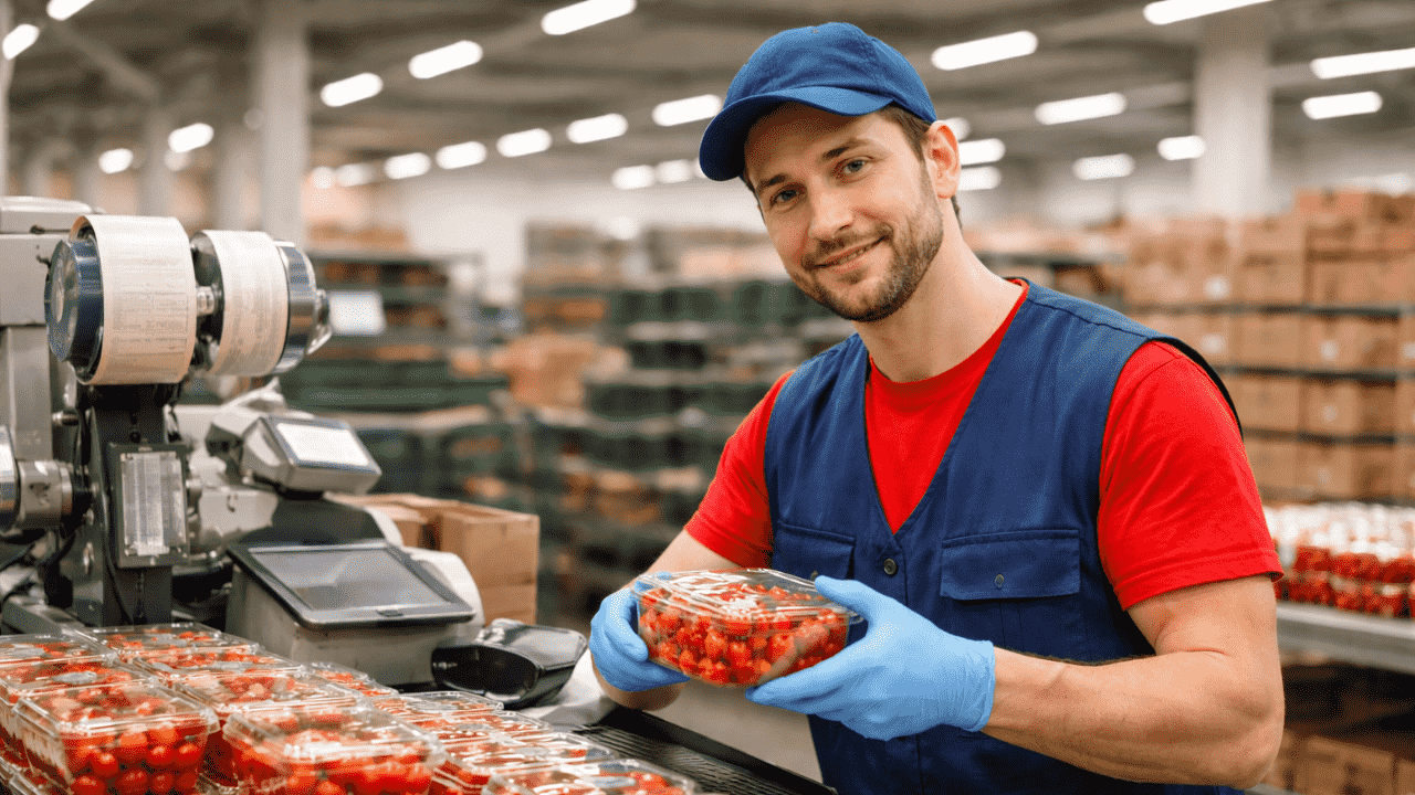 Працівник продукції Greenpack Packing