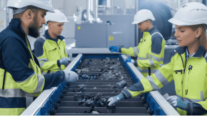 Працівник продукції Mundus (околиці Катовіце)