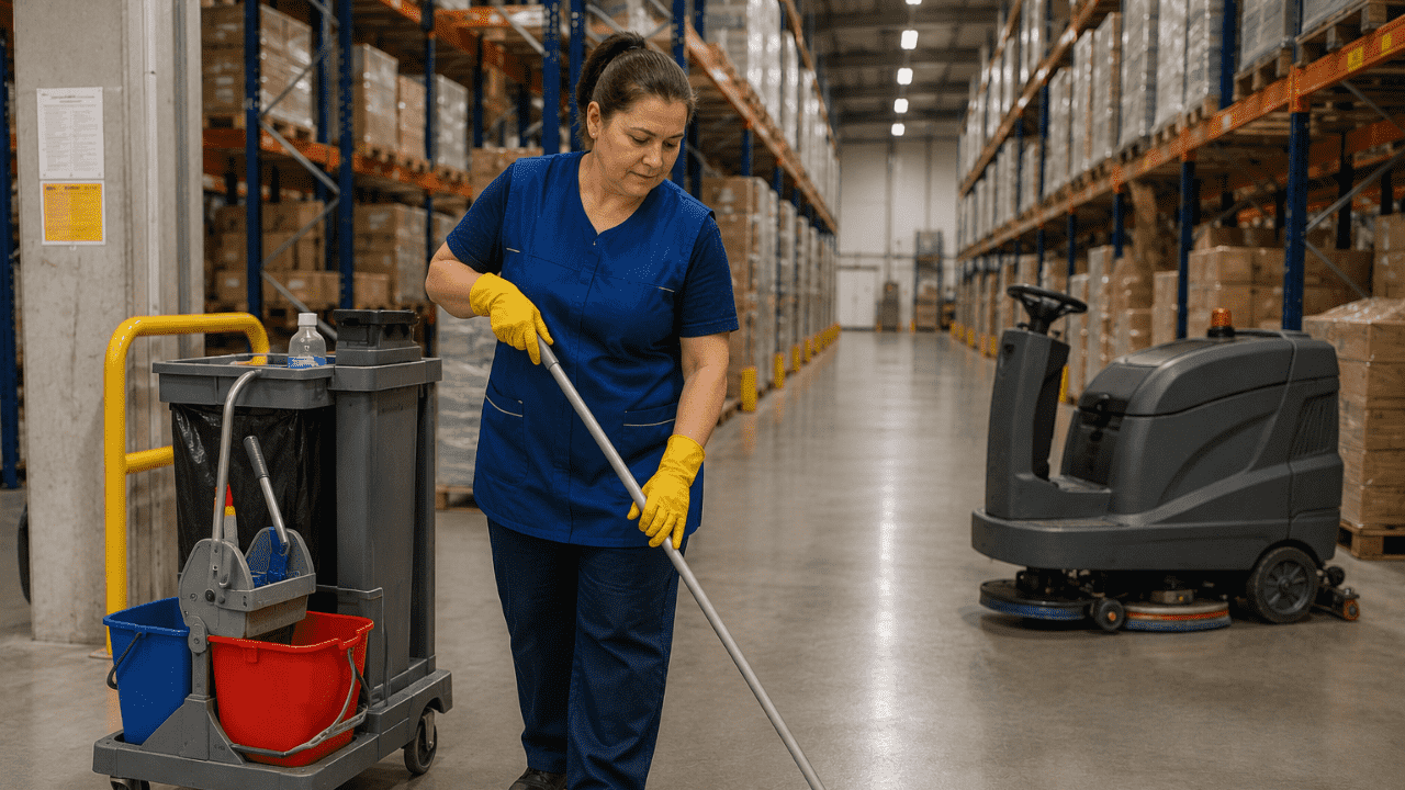 Працівник на прибирання складу (DHL)