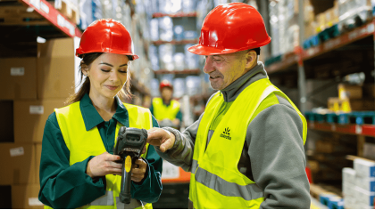 Працівник складу Stokrotka